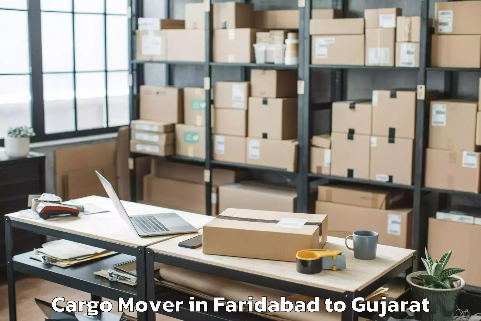 Get Faridabad to Modasa Cargo Mover